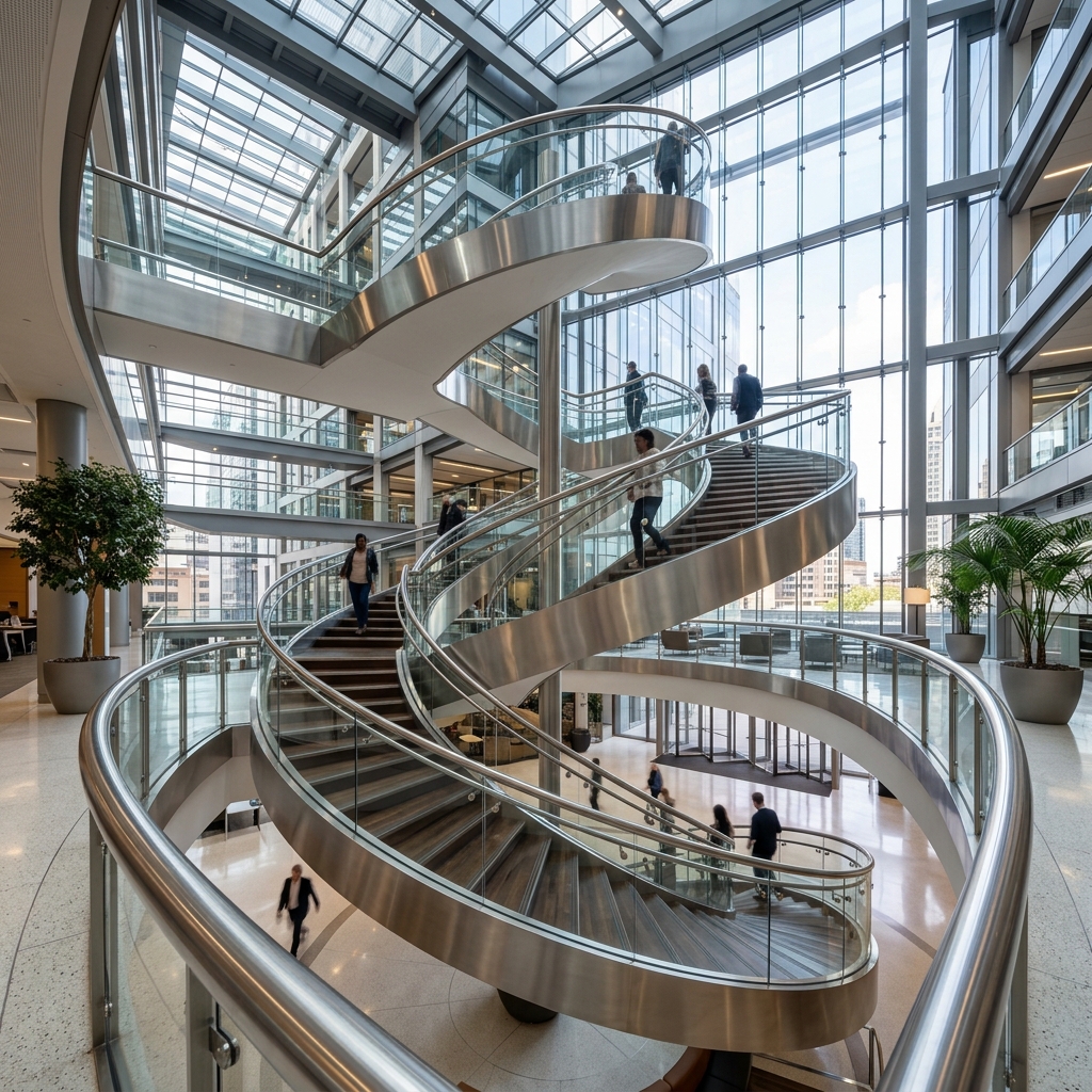 Commercial Atrium Staircase