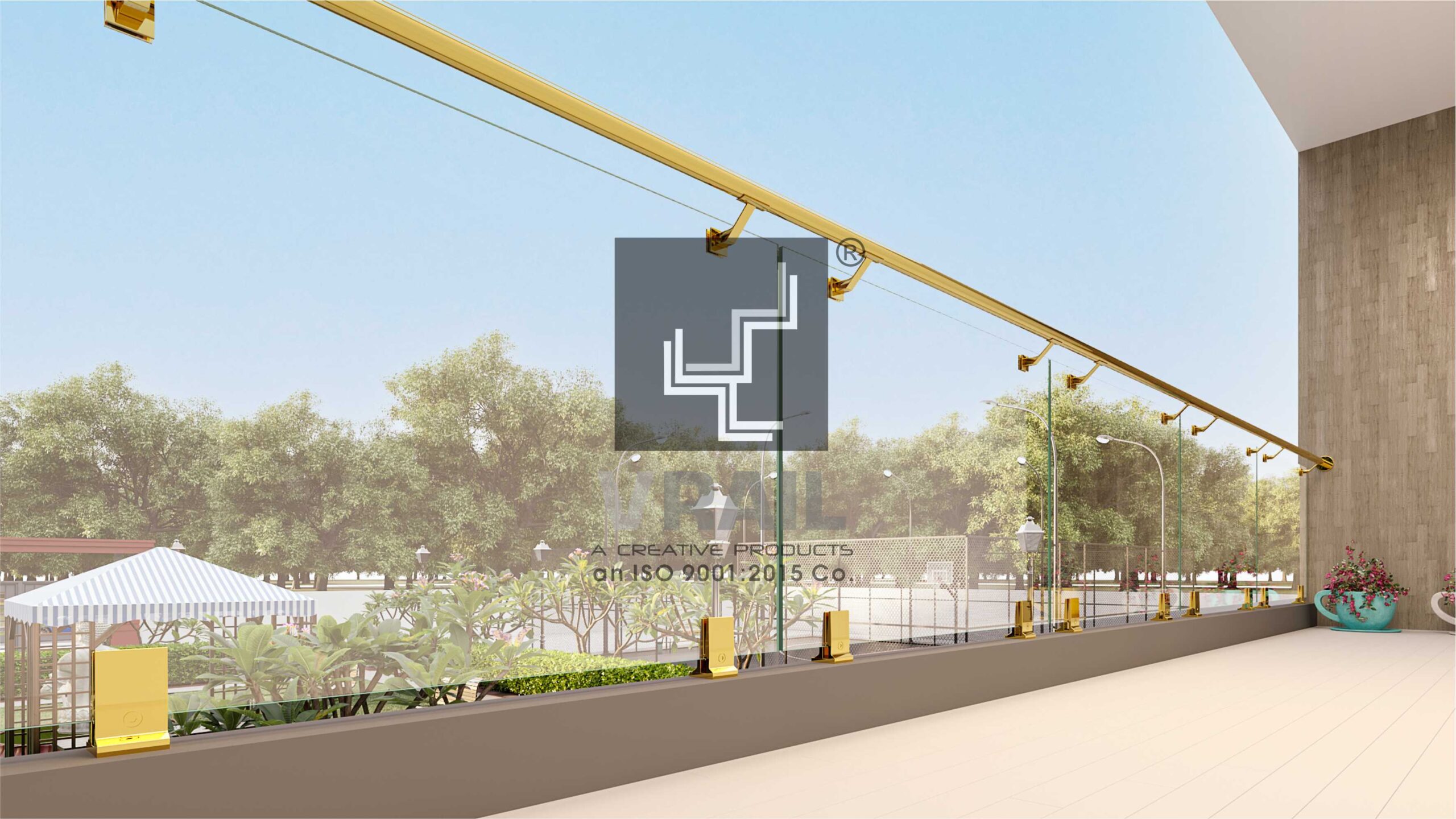 Stainless steel railing